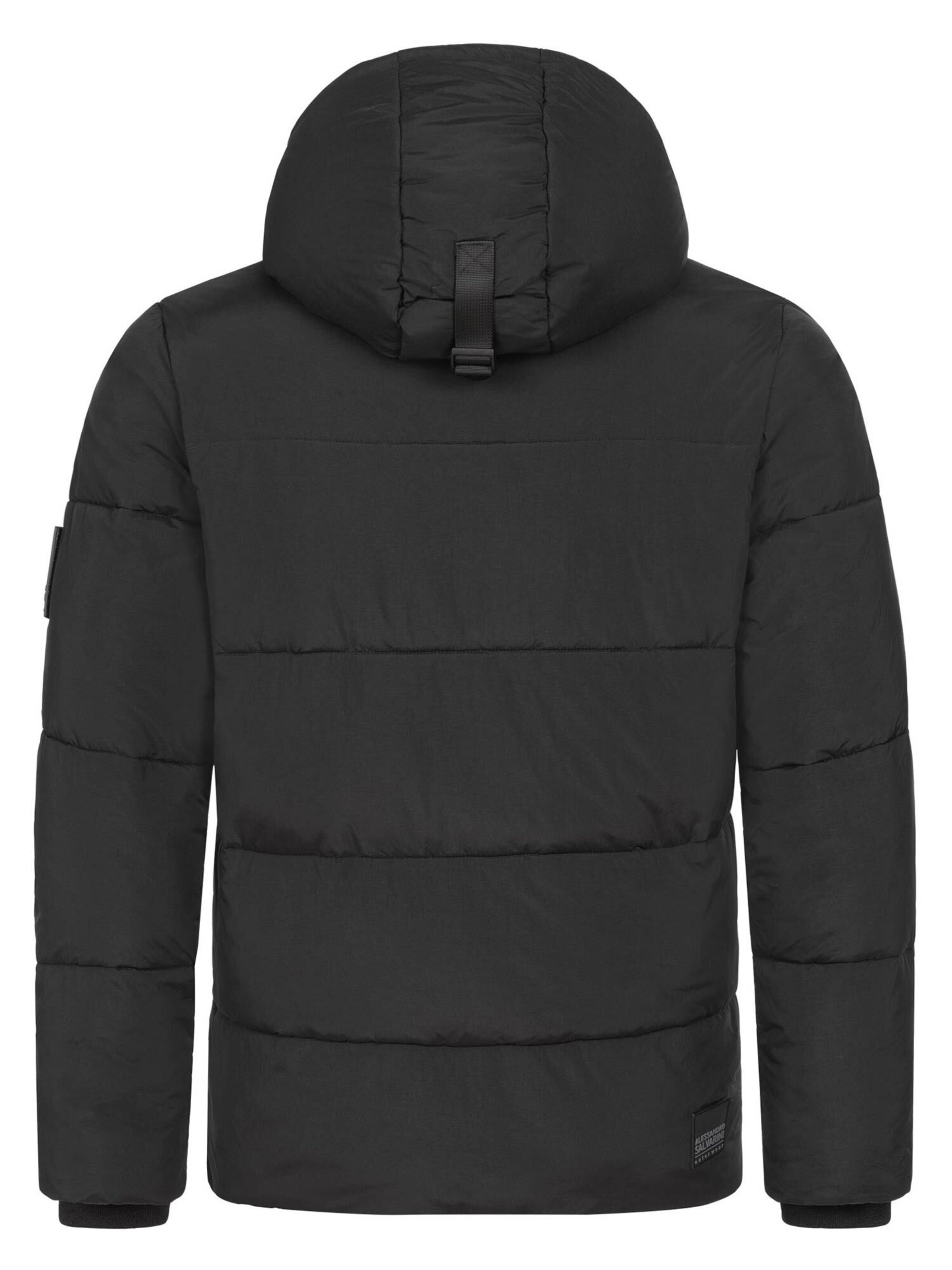 Alessandro Salvarini Winterjas in Zwart