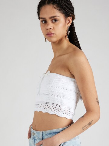 HOLLISTER Knitted top in White