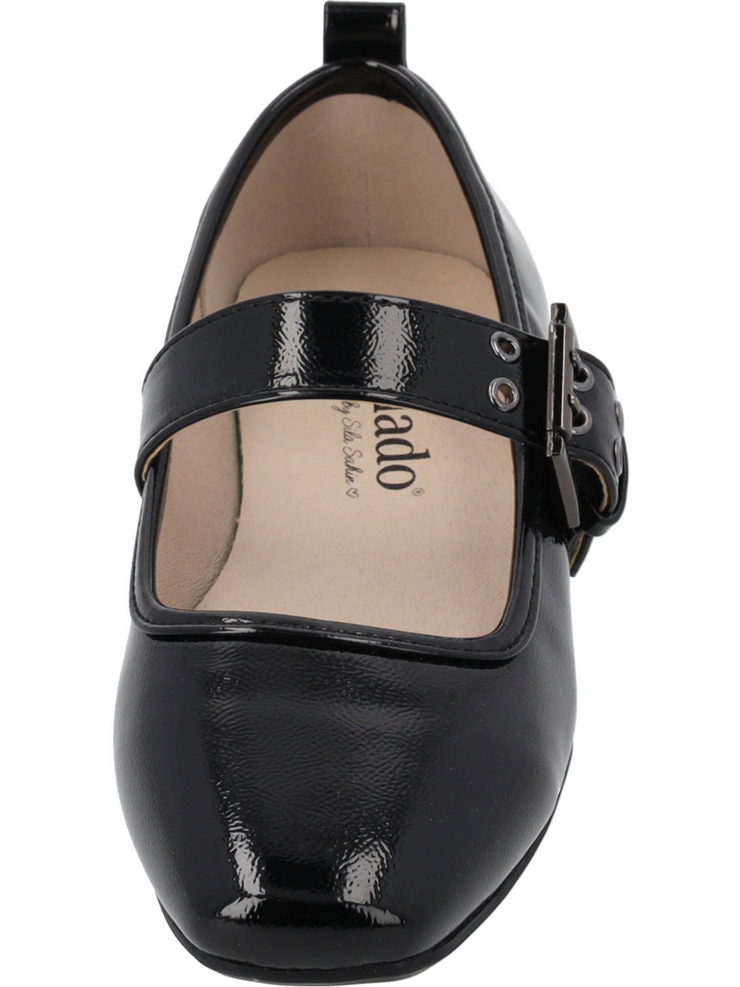 Palado by Sila Sahin Ballet Flats with Strap in Black