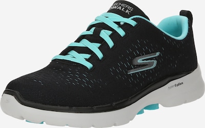 SKECHERS Sneaker 'GO WALK 6 - ADORA' in aqua / hellgrau / dunkelgrau / schwarz, Produktansicht