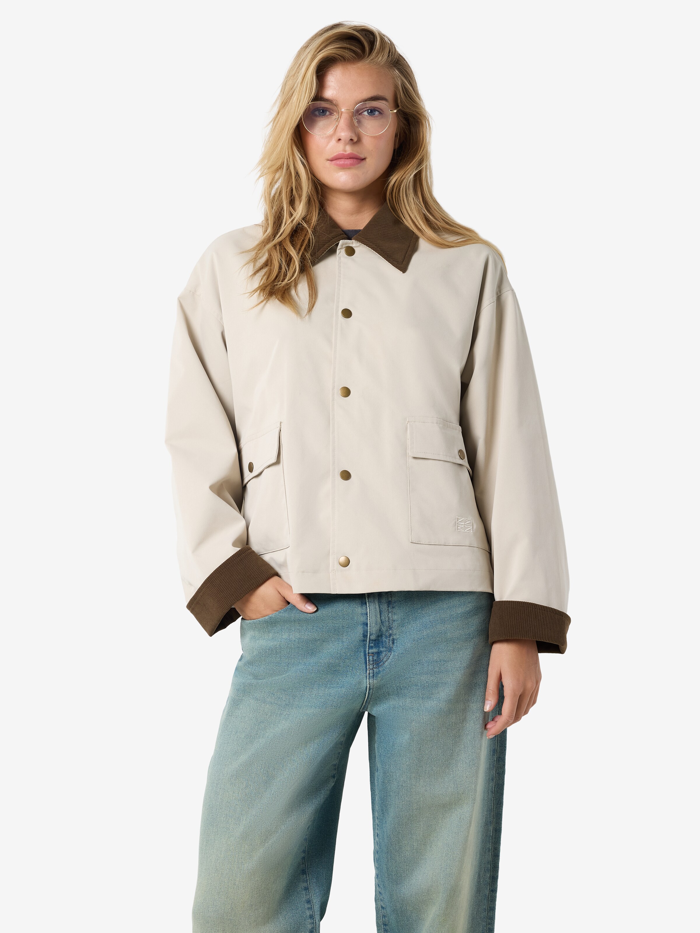 Noisy may Between-Season Jacket 'NMNORA' in Muddy Colored, Light