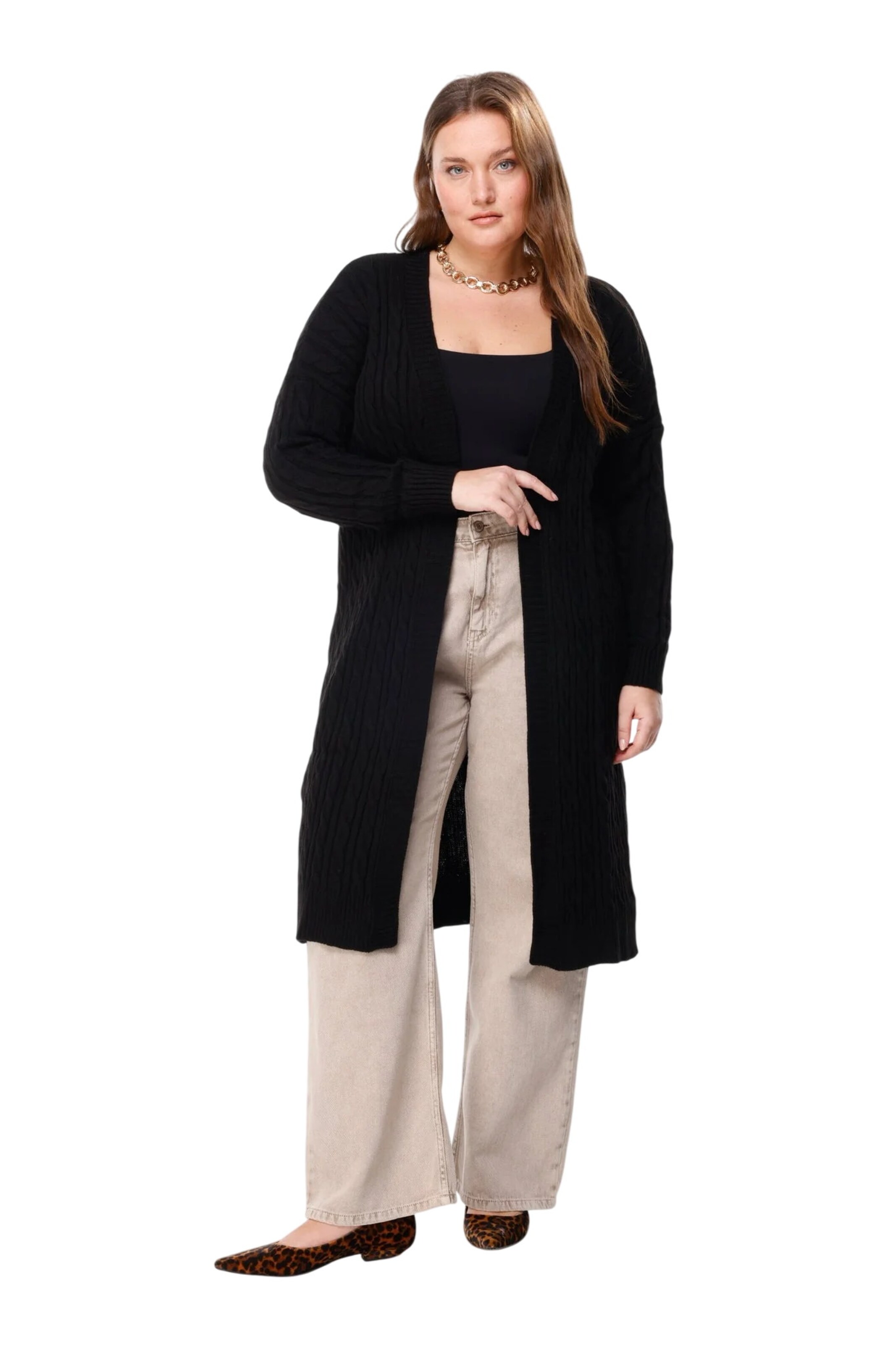 Shape Of You Strickjacke in Schwarz