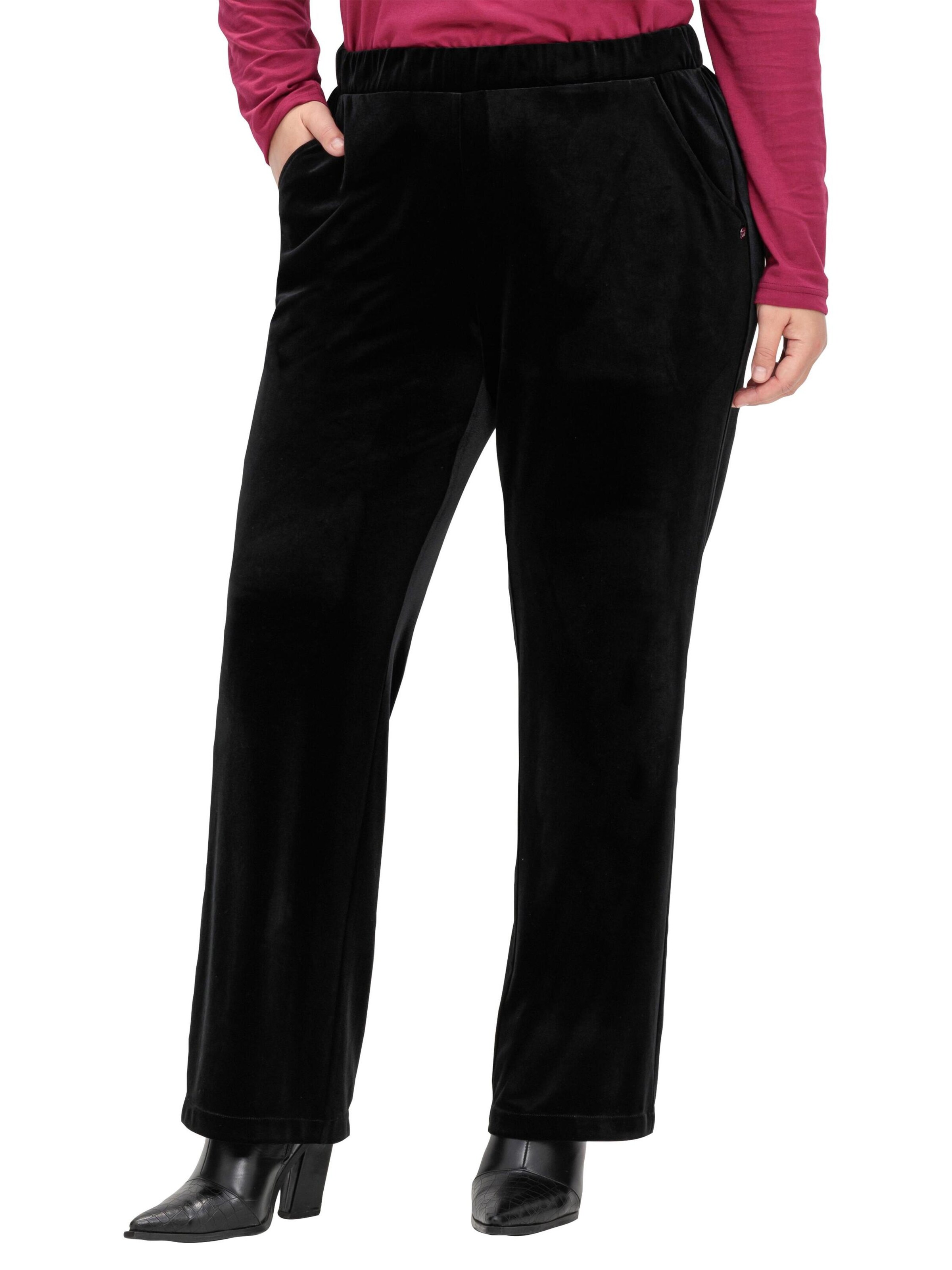 SHEEGO Обычный Штаны в Черный: спереди