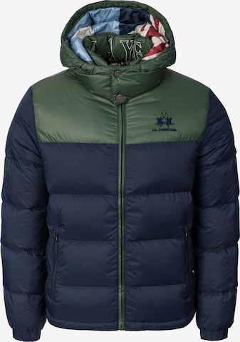 La Martina - Casaco de inverno 'MBO600' em azul: frente