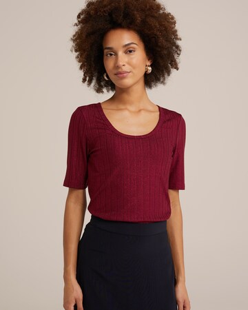 WE Fashion - Camisa em vermelho: frente