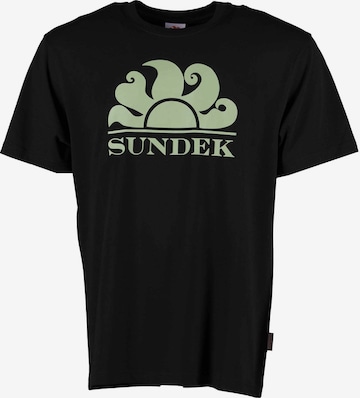 Sundek Shirt 'New Simeon' in Zwart: voorkant