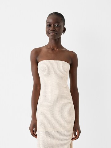Bershka Knit dress in Yellow