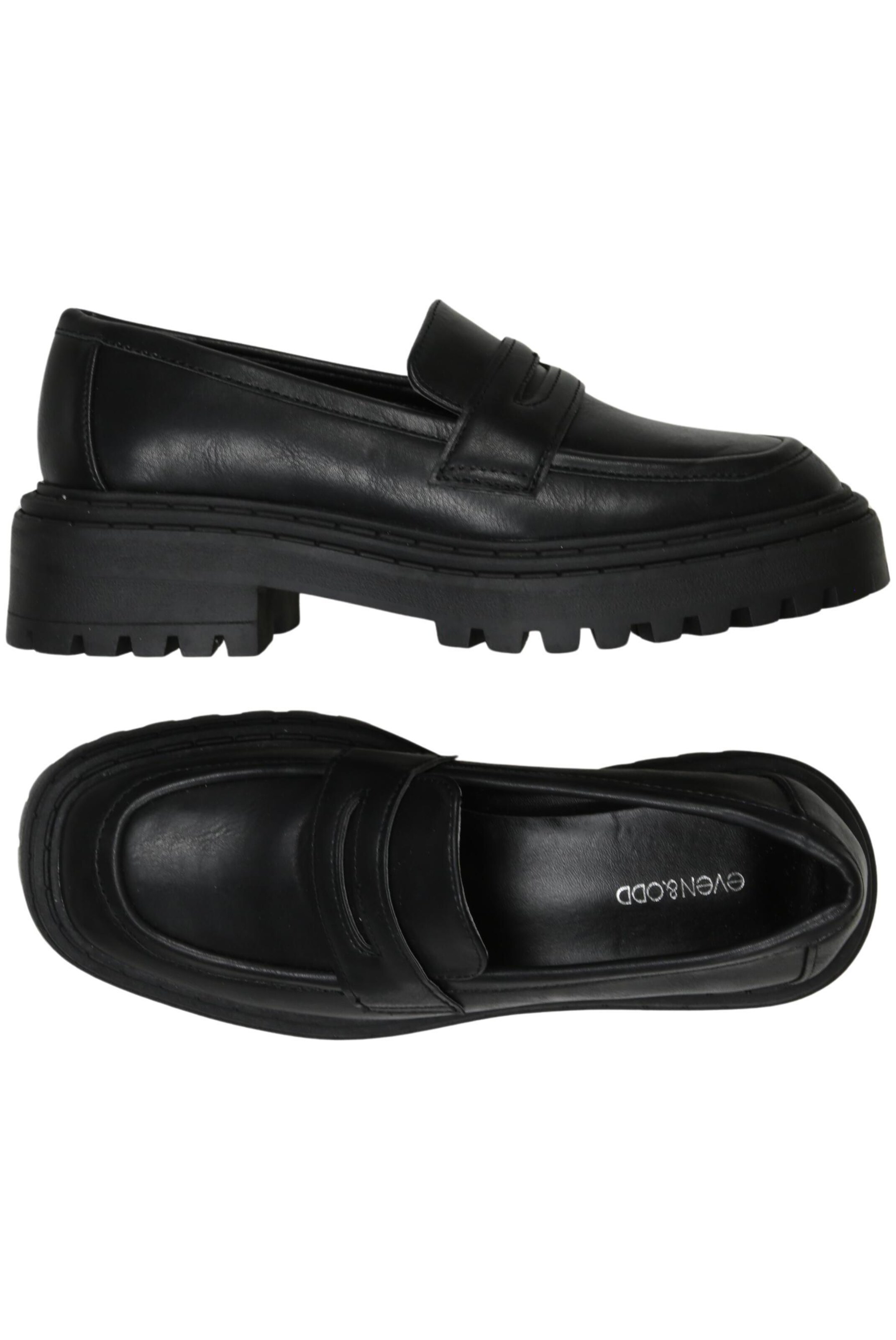 even&odd Flats & Loafers in 36 in Black: front