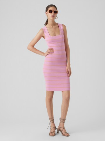 VERO MODA Knitted dress 'JOYCE' in Pink