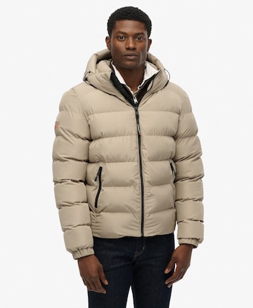 Superdry Winterjas in Beige: voorkant