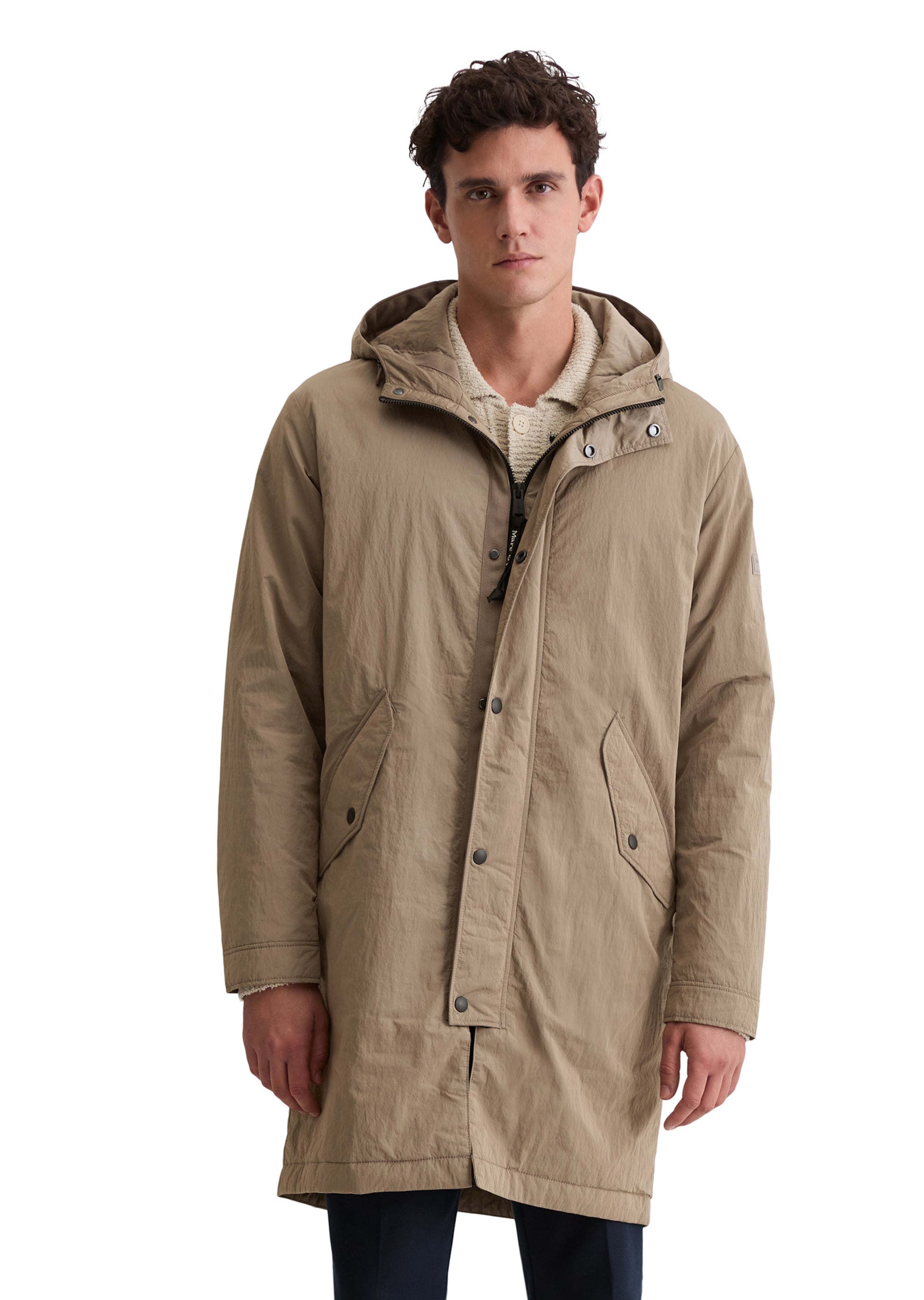 Marc O'Polo Between-seasons parka in Brown: front