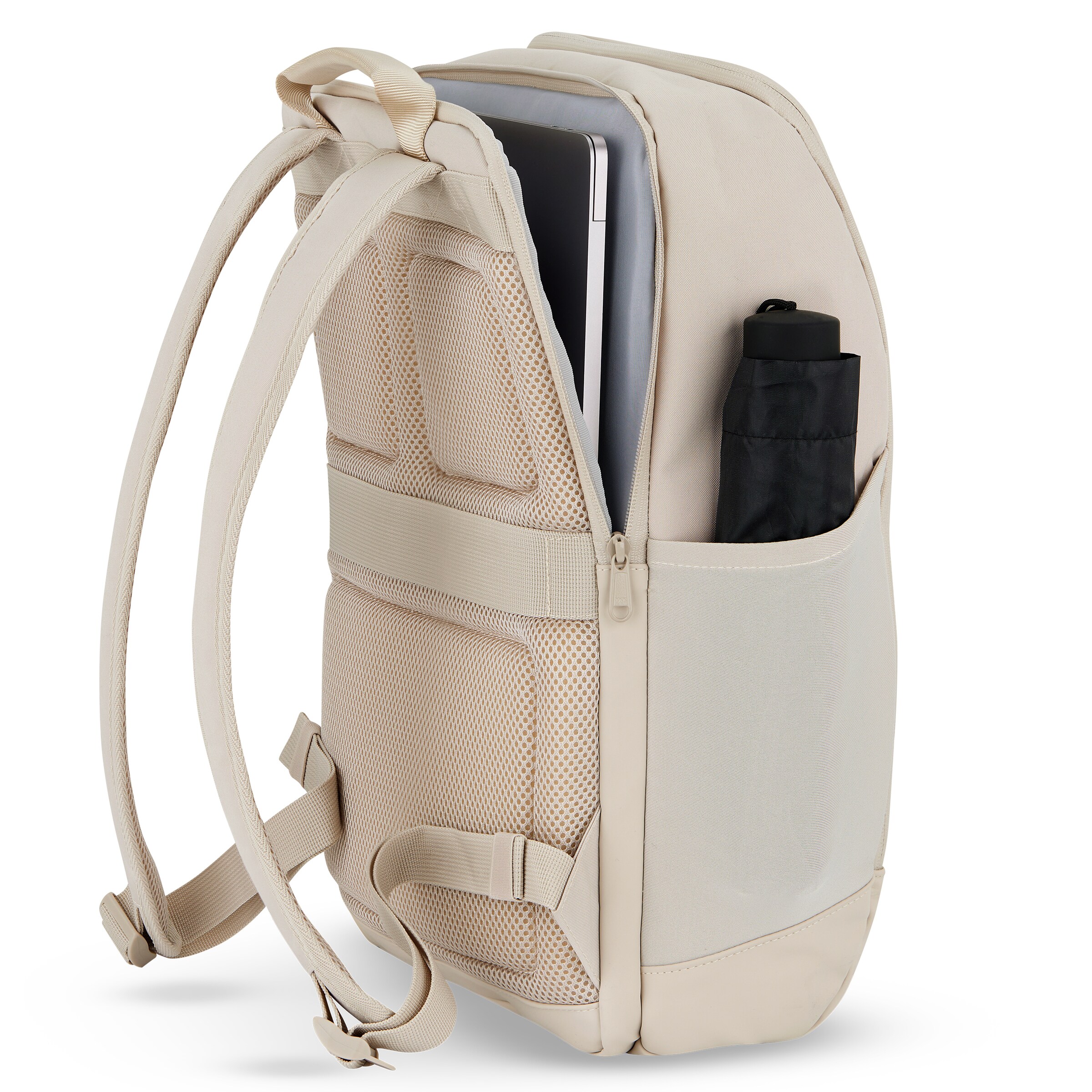 LARKSON Rucksack 'Niklas' in Beige: Rückseite