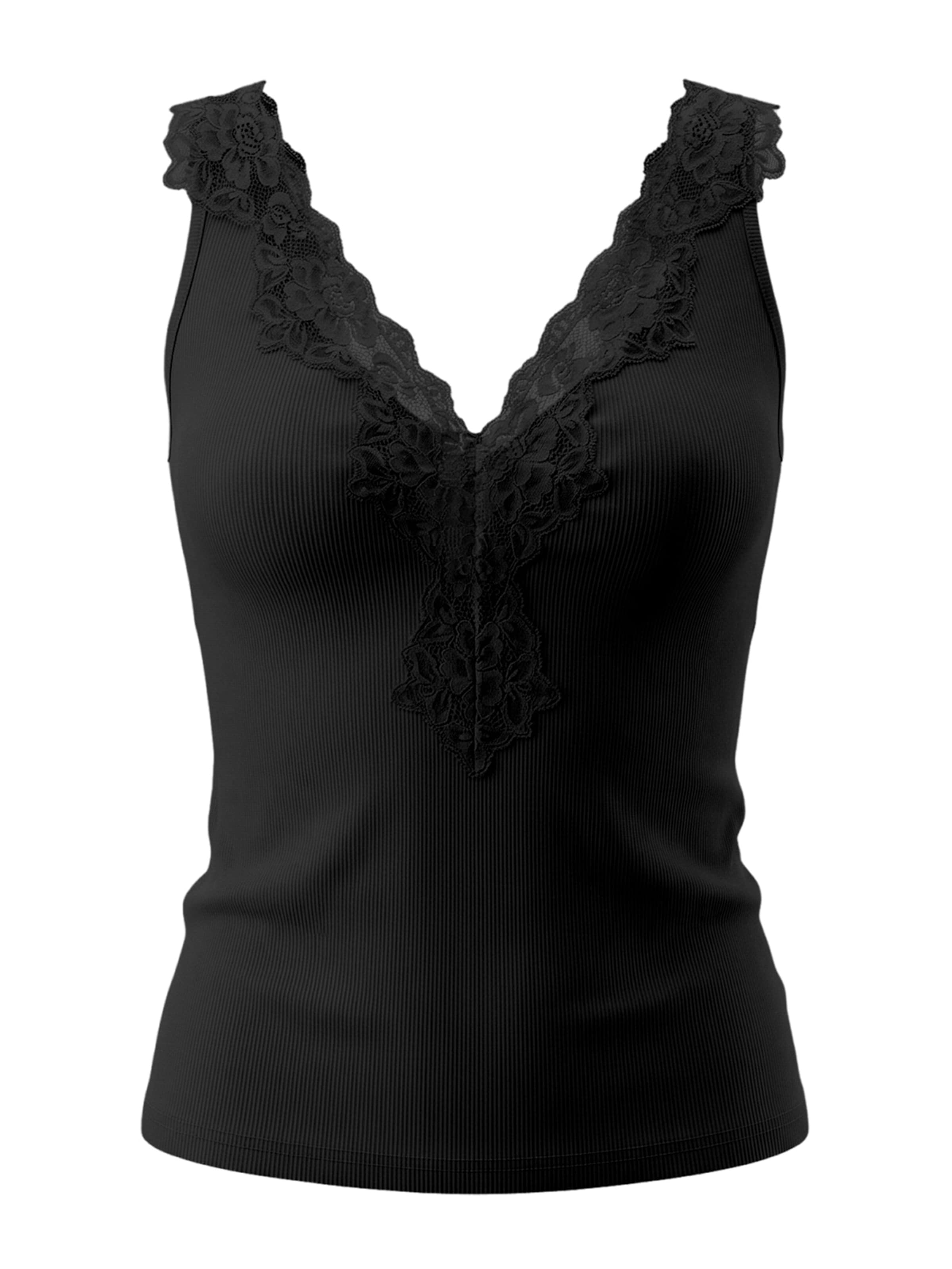 Imily Bela Τοπ σε μαύρο: μπροστά