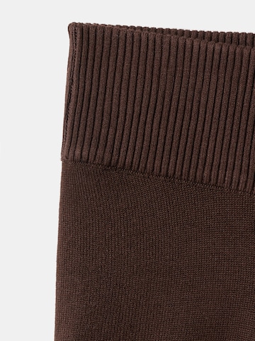 MANGO Wide leg Trousers 'VIEIRI' in Brown