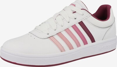 K-SWISS Sneaker low ' Court Cheswick ' in pink / bordeaux / weiß, Produktansicht