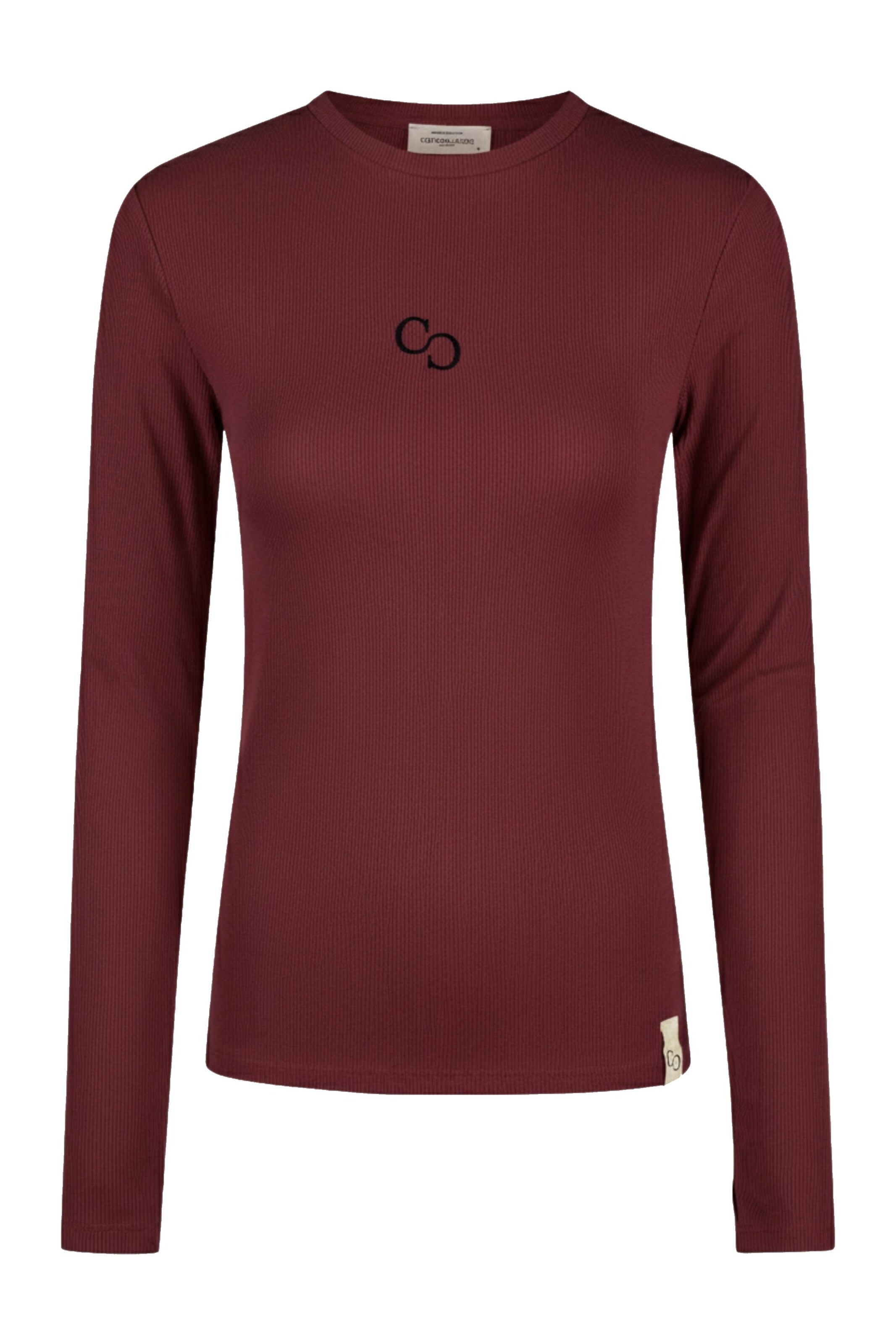 Cotton Candy Langarmshirt in Rot: Vorderseite