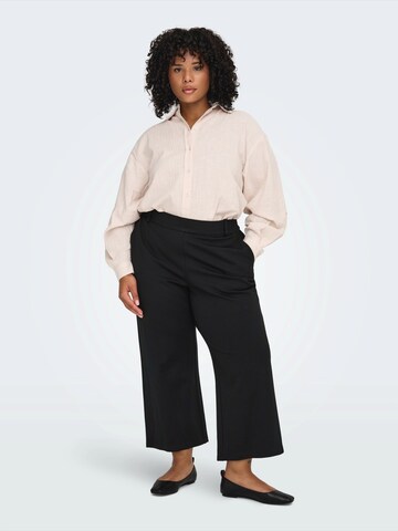 ONLY Carmakoma Boot cut Trousers 'CARGOLDTRASH' in Black