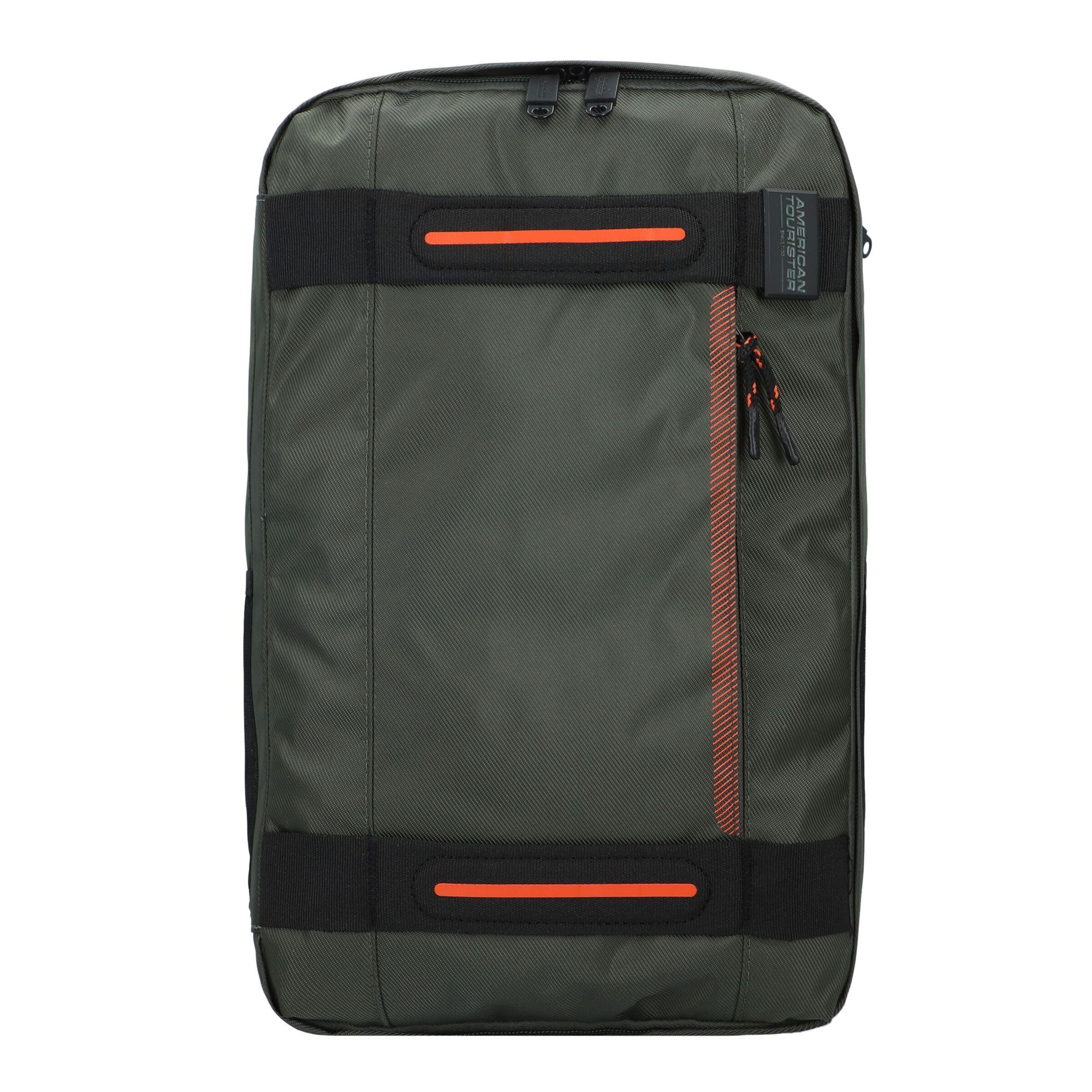 Zaino 'Urban Track' American Tourister di colore verde scuro / arancione / nero, Visualizzazione prodotti