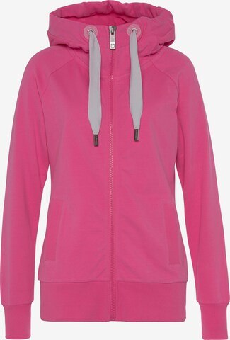 Elbsand Sweatvest in Roze: voorkant