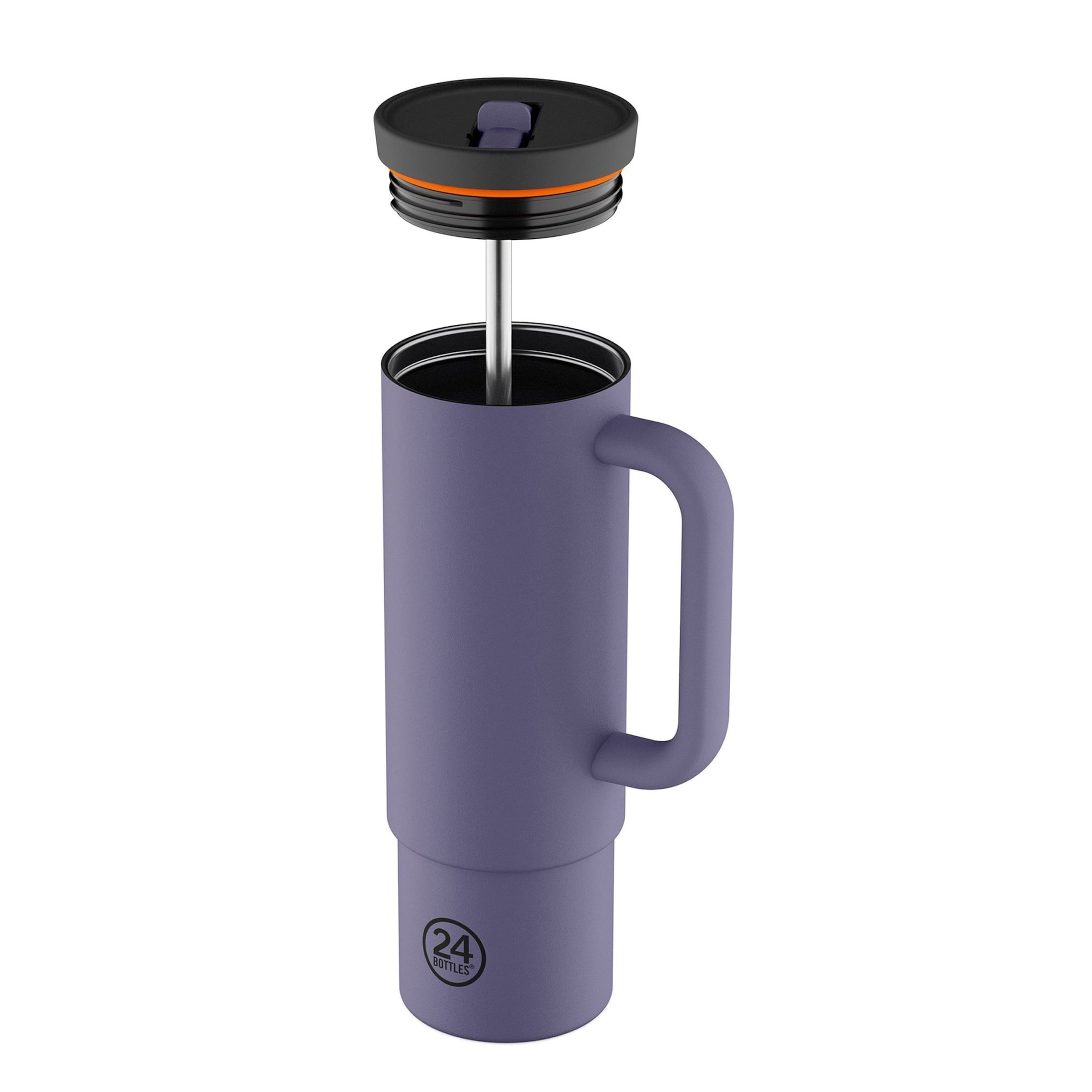 24Bottles Drinkfles 'Straw ' in Lila