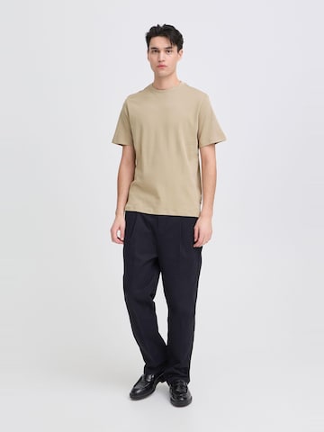 Casual Friday Rundhalsshirt ' CFNilo ' in Beige