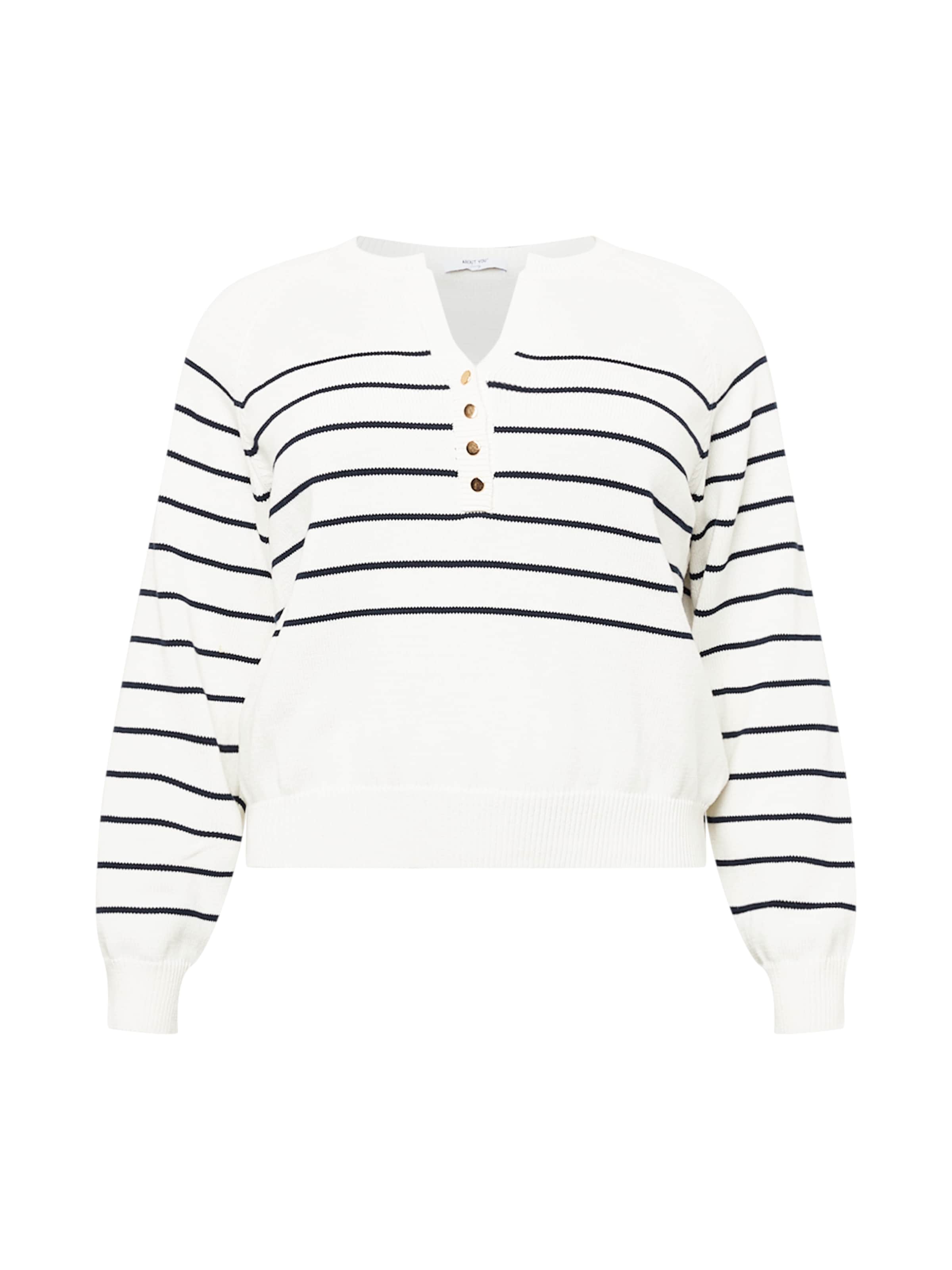 ABOUT YOU Curvy Svetr 'Jorina' – bílá: přední strana