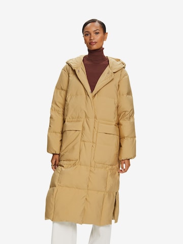 Manteau d’hiver ESPRIT en beige : devant