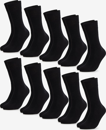 Occulto Socken 'Hermann 20P' in Schwarz: Vorderseite
