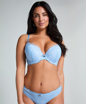 Hunkemöller Push-up BH 'Marine' in Blauw: voorkant