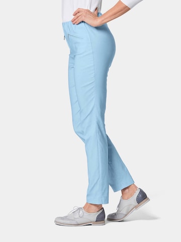 Coupe slim Pantalon 'Louisa' Goldner en bleu