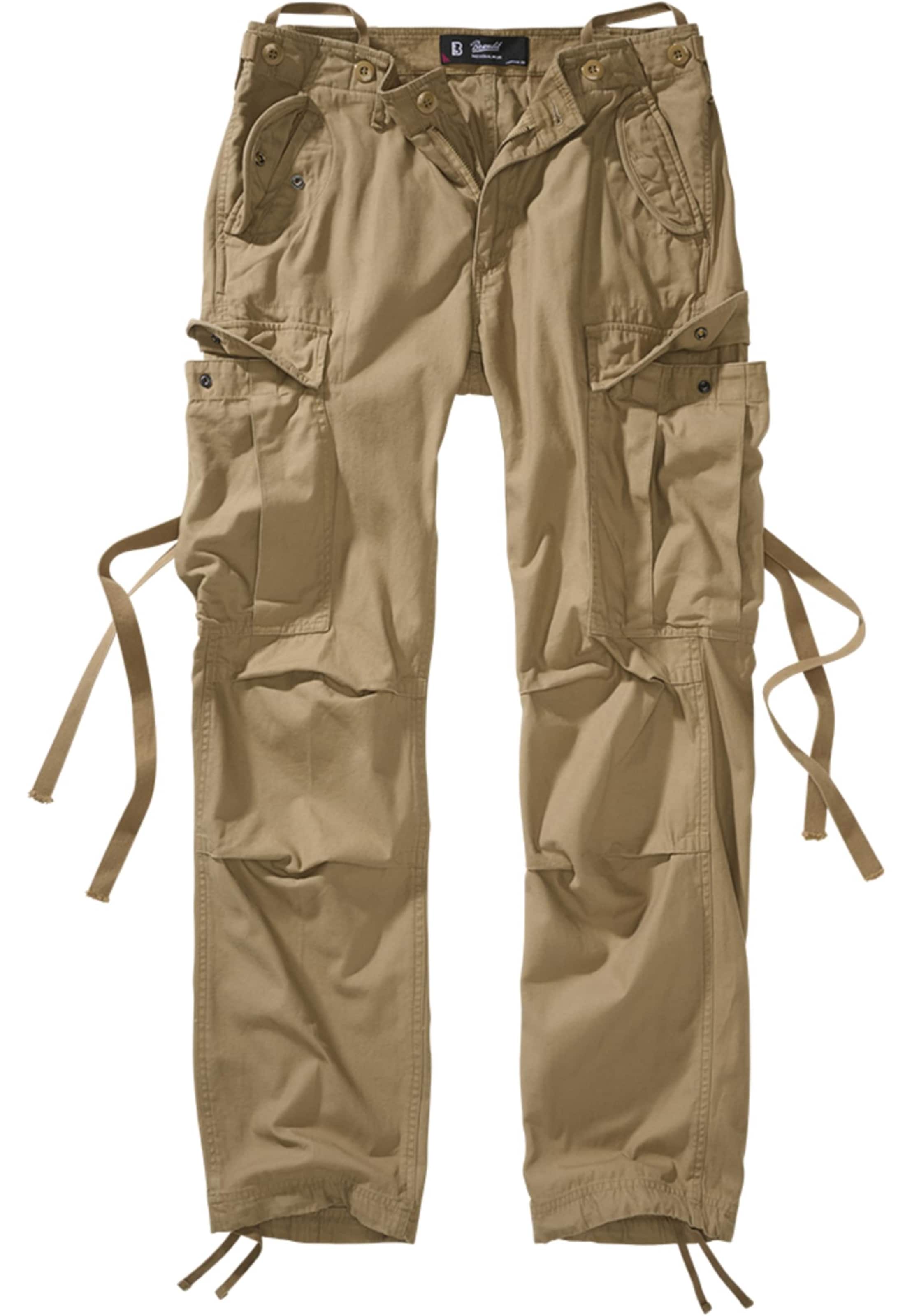 Brandit - regular Pantalón cargo en verde: frente