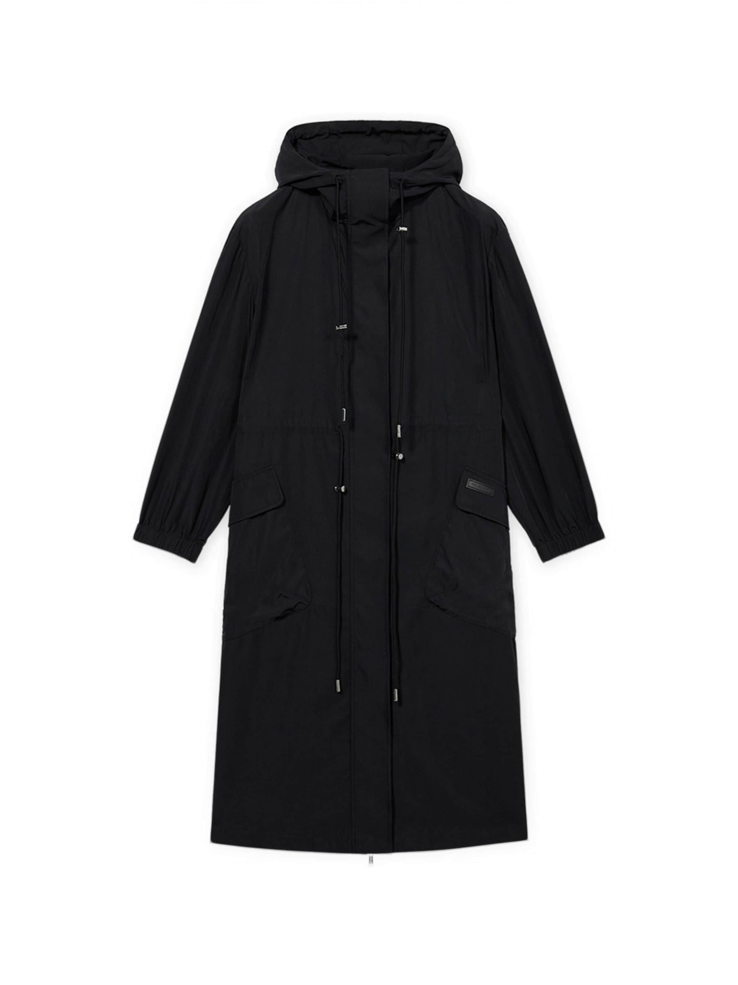 Manteau d’hiver Trussardi en noir : devant