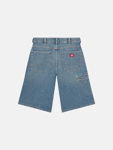 DICKIES Slimfit Byxa 'DICKIES 958 13 IN LSE SHORT JEAN BERMUDA' i blå