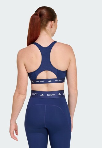 ADIDAS PERFORMANCE Bustier Sport-BH in Blau