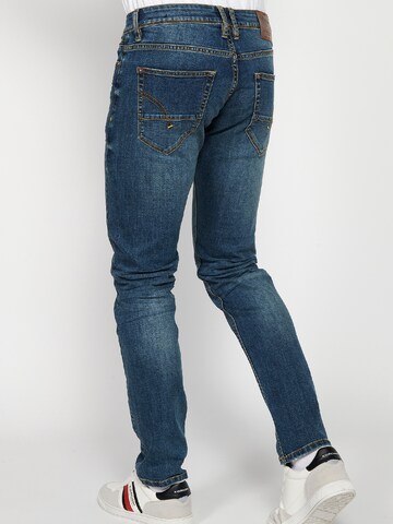 KOROSHI Regularen Kavbojke | modra barva