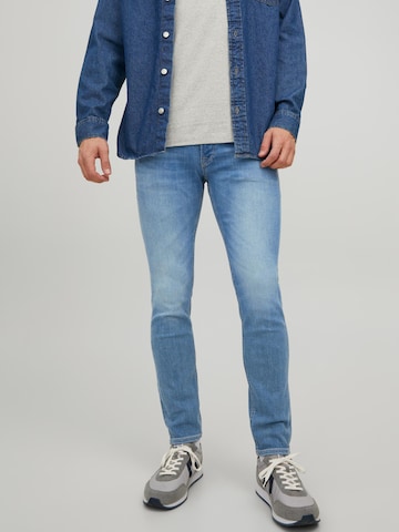 JACK & JONES Skinny Jeansy 'Glenn' w kolorze niebieski: przód