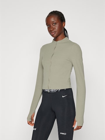 NIKE Sportovní bunda – zelená: přední strana