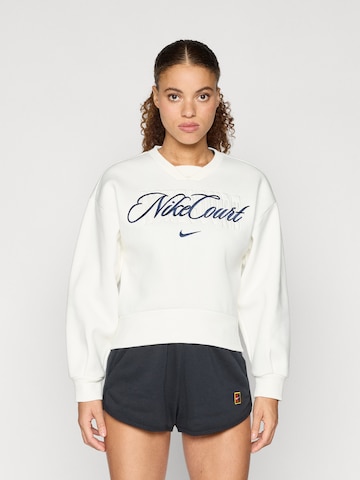 NIKE Sportief sweatshirt 'CRT' in Wit: voorkant