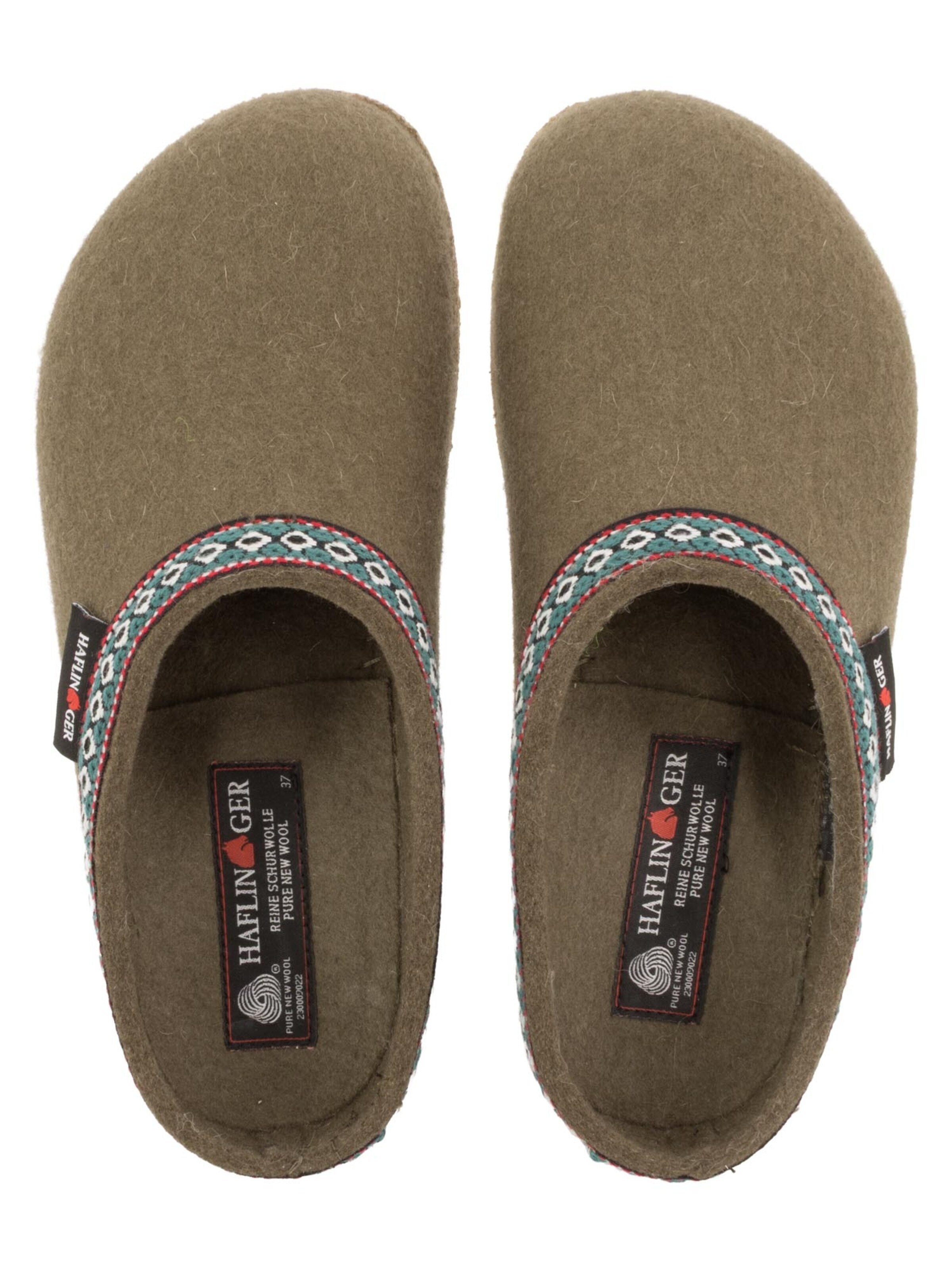 HAFLINGER Clogs 'Franzl' in Brown