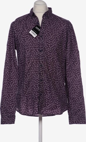 ARMEDANGELS Button Up Shirt in L-XL in Purple: front
