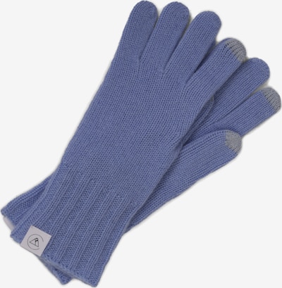 CASH-MERE.CH Kaschmir Handschuhe in hellblau / weiß, Produktansicht