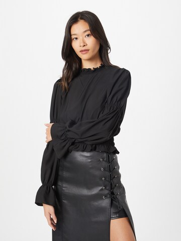 Designers Remix Blouse 'Valerie' in Black: front