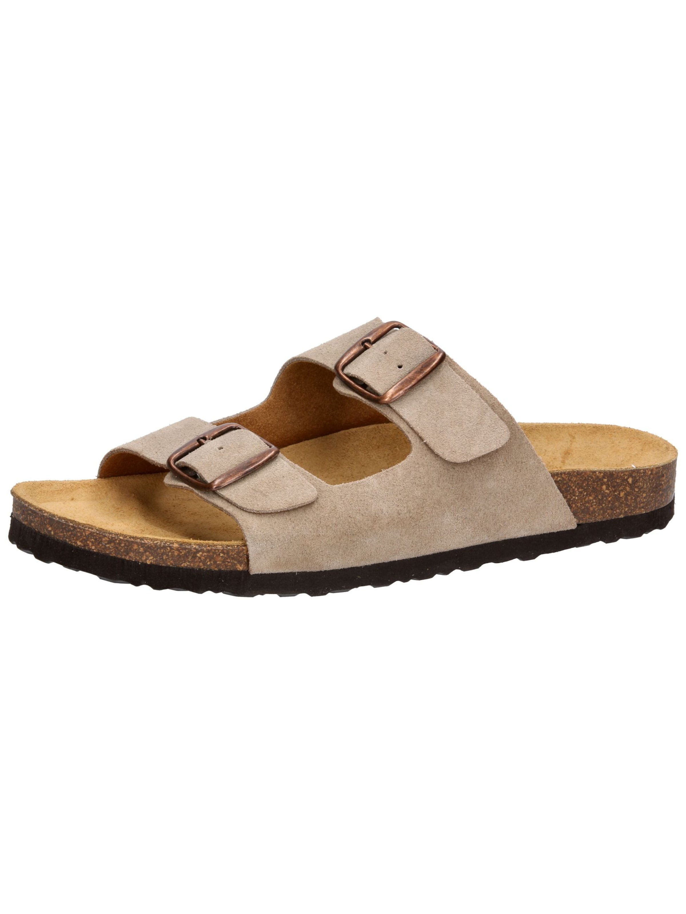 LICO Pantolette 'Alvaro' in Braun: Vorderseite