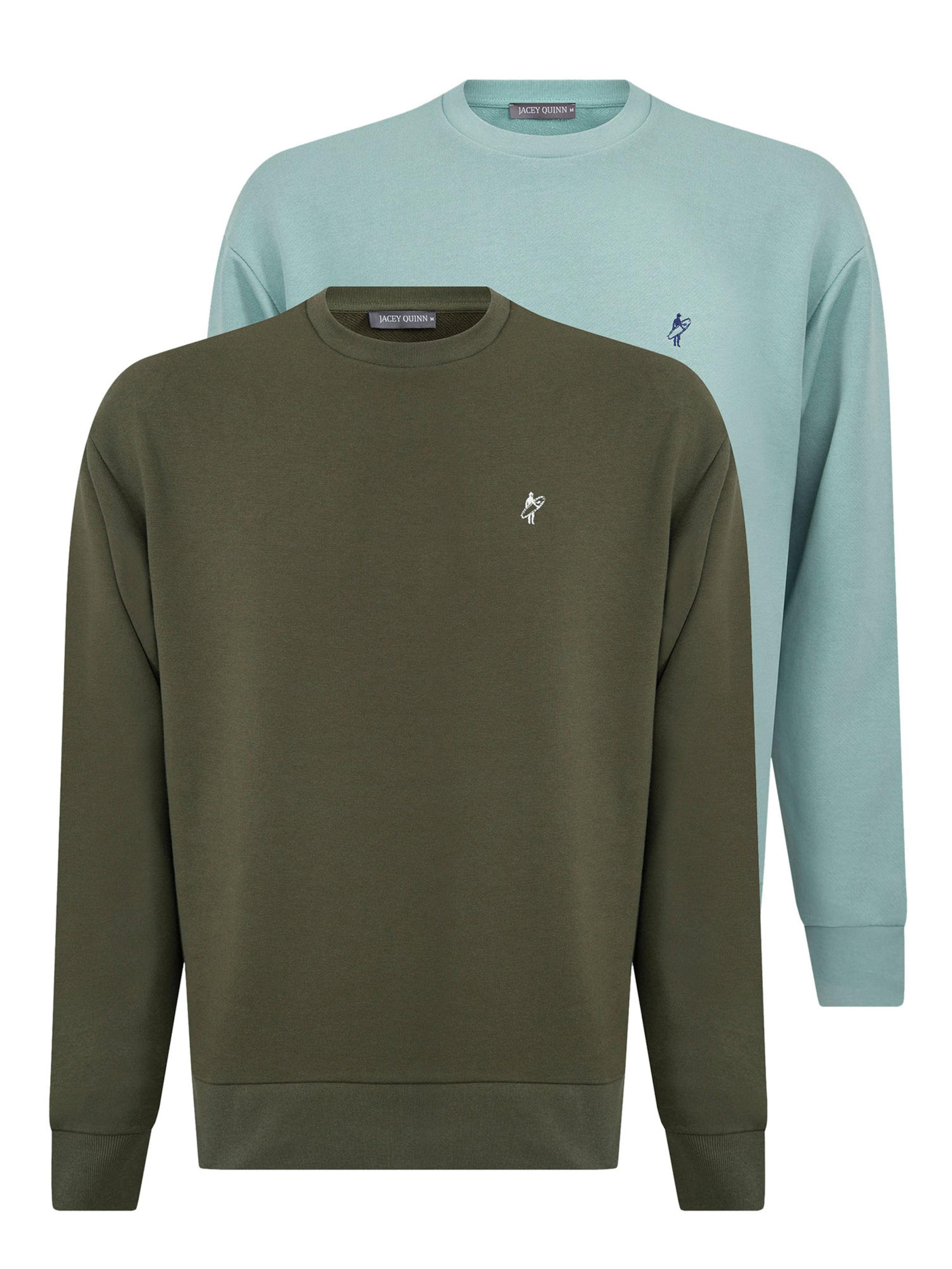 Sweat-shirt Jacey Quinn en vert : devant