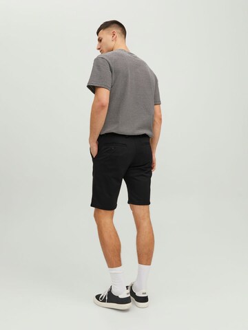 JACK & JONES - regular Pantalón chino 'PHIL' en negro