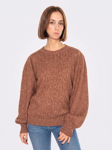 minimum Sweter 'Gunnva 9249 Aztec' w kolorze brązowy