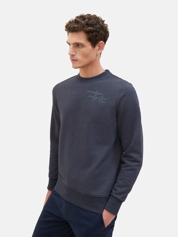 TOM TAILOR - Sweatshirt em azul