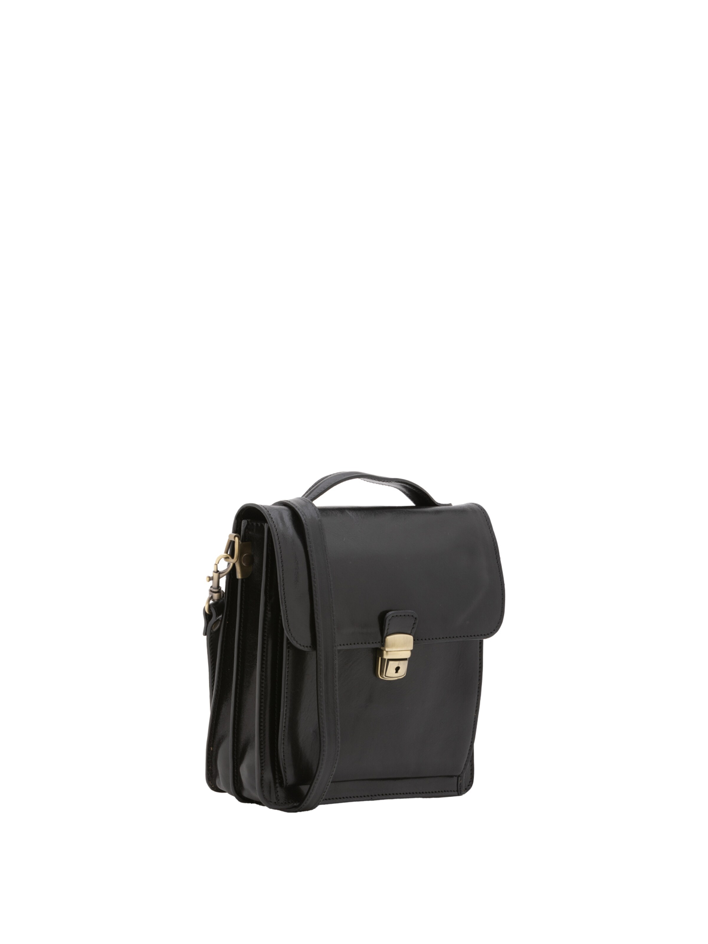 Borsa a tracolla 'Borsa a Tracolla Uomo Vera Pelle Vacchetta - Made in Italy' di I Fratelli in nero