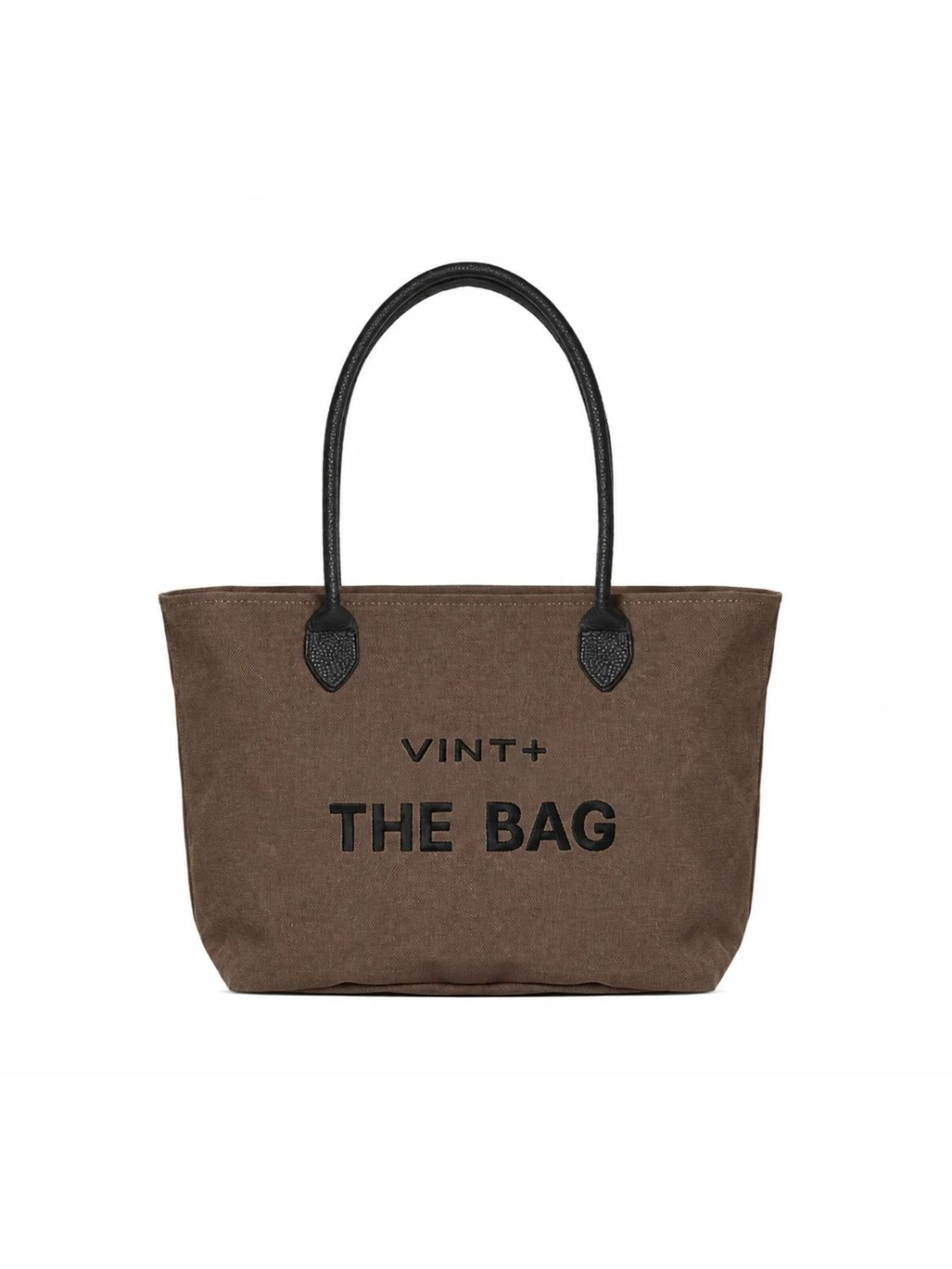 VINT+ Handbag 'Fine Bag Big' in Brown: front