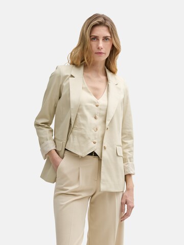 TOM TAILOR Blazer in Beige: front